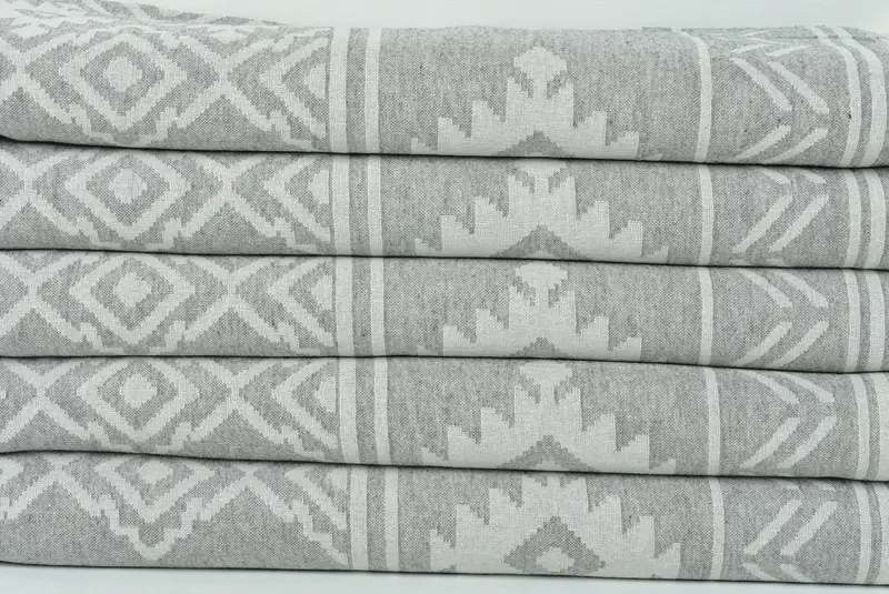 Custom Wedding Towel, Soft towel, Beach Wedding Favor, 74x40 Cotton Geometric Towel, Bath towel, Yoga Towel, Boyfriend Christmas Gift, Luxury towel - 3