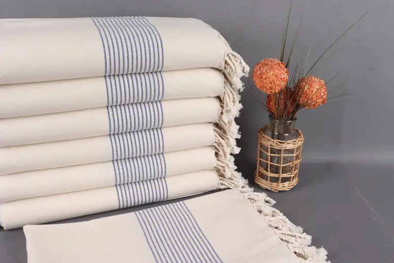 Bridal Shower Gifts, Bachelorette Favors Beach, Bridesmaid Gifts, 68x40 Linen Striped Towel, Holiday Towel, Custom Wedding Gift, Absorbent towel - 1