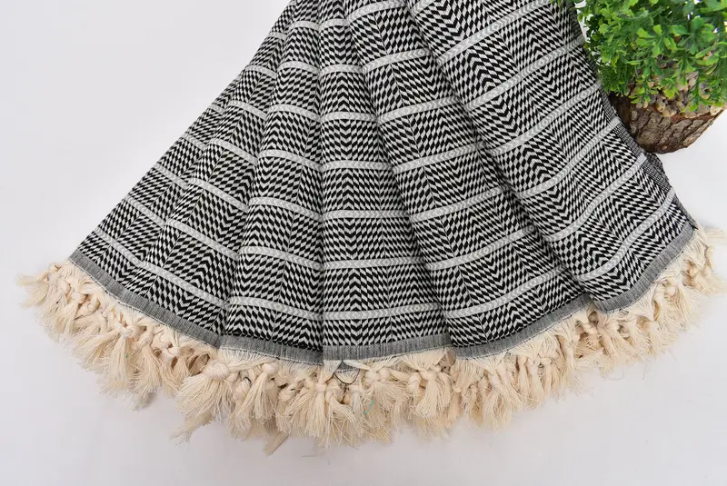 Spa Gift Towel, Custom Towel, Personalized Turkish Towel, Best Friend Wedding Gift, 70x40 Cotton Striped Towel, Organic Turkish towel, Memorial Gift - 4