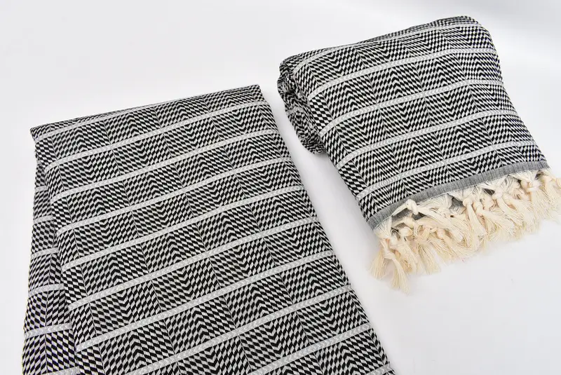 Spa Gift Towel, Custom Towel, Personalized Turkish Towel, Best Friend Wedding Gift, 70x40 Cotton Striped Towel, Organic Turkish towel, Memorial Gift - 7