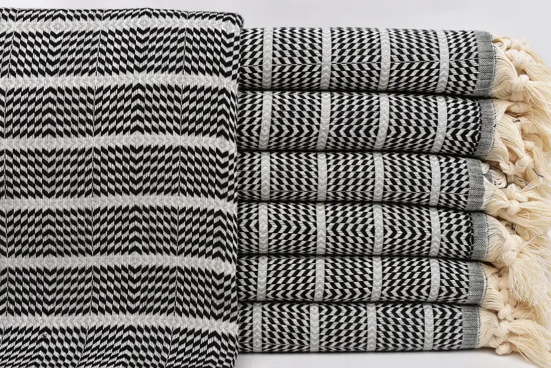 Spa Gift Towel, Custom Towel, Personalized Turkish Towel, Best Friend Wedding Gift, 70x40 Cotton Striped Towel, Organic Turkish towel, Memorial Gift - 1