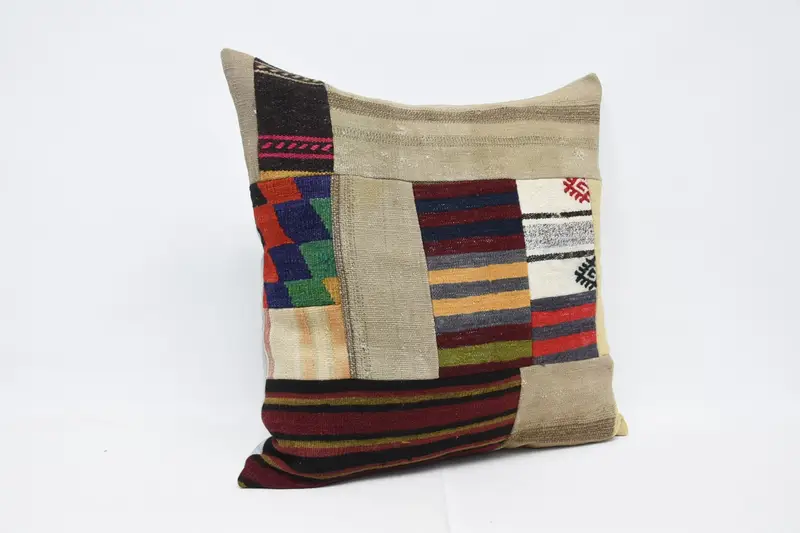 Farmhouse Pillow Sham, Luxury Pillow, Yoga Cushion Case, Turkish Pillow, Gift Pillow, Antique Pillows, Pillow, 32x32 Red Pillow Cover - 3