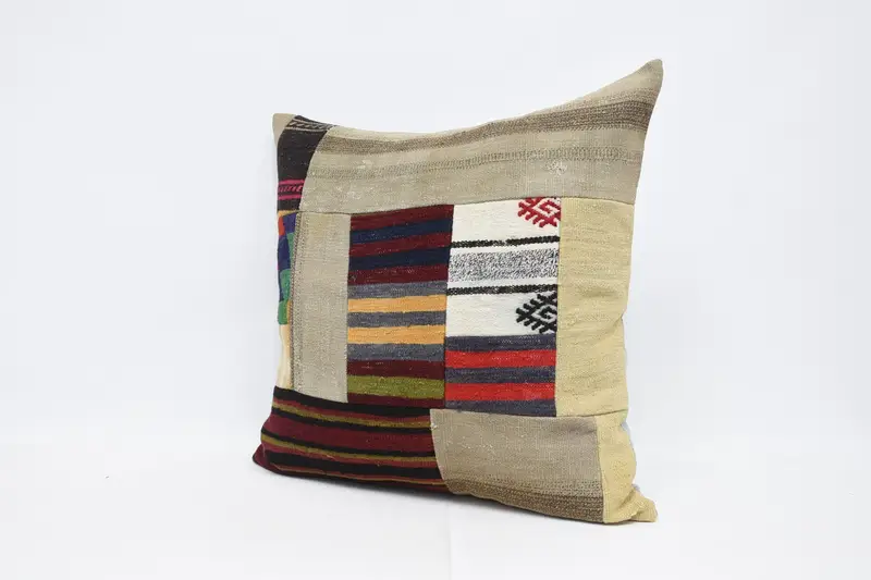 Farmhouse Pillow Sham, Luxury Pillow, Yoga Cushion Case, Turkish Pillow, Gift Pillow, Antique Pillows, Pillow, 32x32 Red Pillow Cover - 4