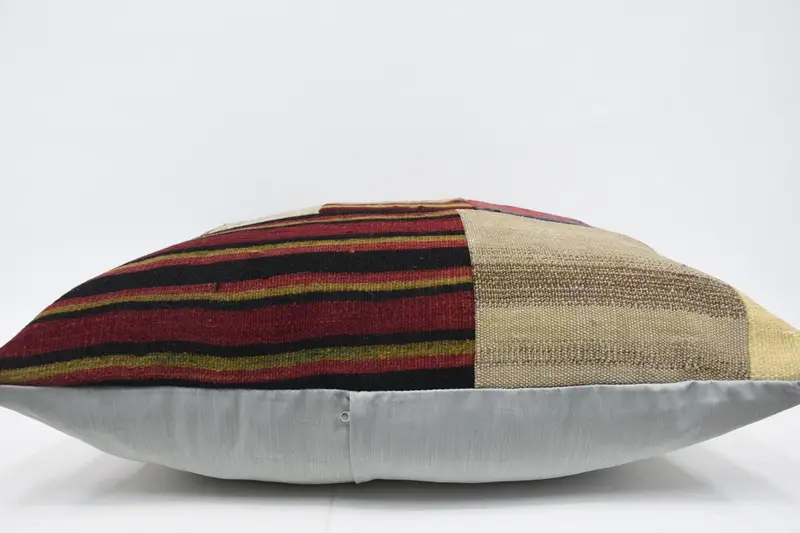 Farmhouse Pillow Sham, Luxury Pillow, Yoga Cushion Case, Turkish Pillow, Gift Pillow, Antique Pillows, Pillow, 32x32 Red Pillow Cover - 5