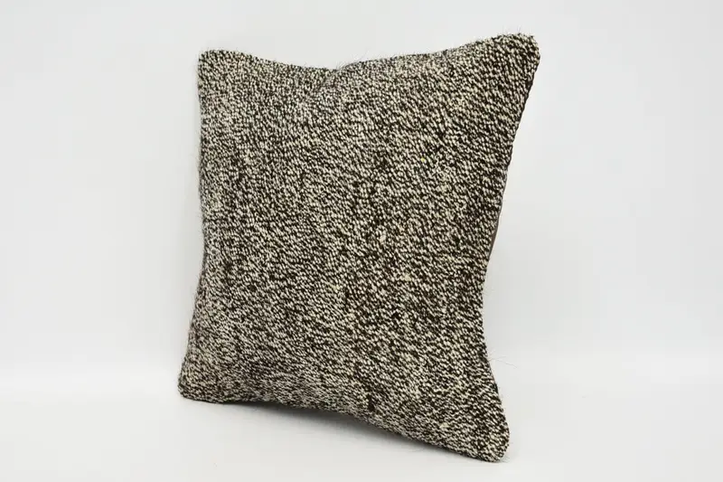 Pillow Sham, Kilim Cushion Sham, Wool Kilim Pillow Pillow, Indoor Pillow, 12x12 Brown Pillow, Pillow for Couch, Customized Pillow Cover, Boho Pillow - 4