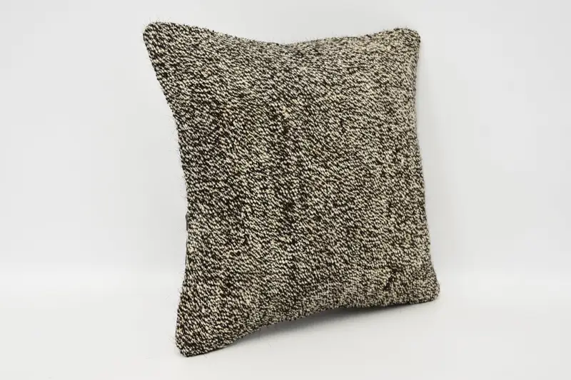 Pillow Sham, Kilim Cushion Sham, Wool Kilim Pillow Pillow, Indoor Pillow, 12x12 Brown Pillow, Pillow for Couch, Customized Pillow Cover, Boho Pillow - 3