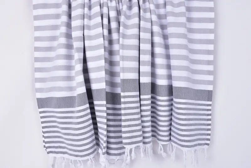 Housewarming Gift, Scarf Towel, 68x36 Cotton Striped Towel, Bridesmaid Gift, Embroidery Towel, Bachelor Towel, Baby Boy Gift, Quick-Dry Beach Towel - 8
