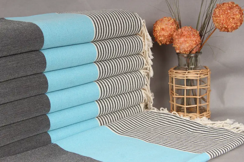 Personalized Christmas Blanket Turquoise-Black Beige 40x69 Inches