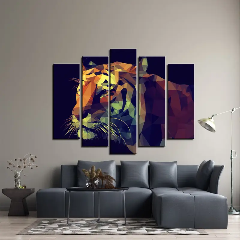 Tiger Painting, Animal Original Art, Tiger Oil Painting, Wildlife Artwork, Animal Canvas Art, Tiger Portrait, Large Cat Wall Art, Modern Art - 3
