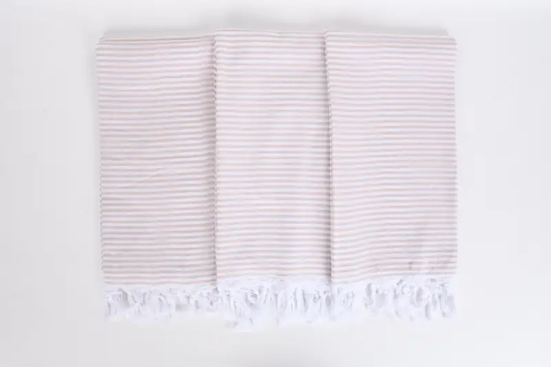 Girl Trip Party Favor, Luxury towel, Gym Towel, Birthday Gift, Absorbent towel, 68x36 Cotton Striped Towel, Wedding Gift, Turkish bath towel for spa - 7