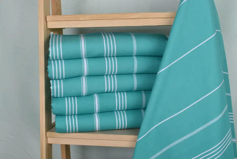 Sand-free peshtemal towel for the beach, Bulk Order Towel, Hammam towel, Xmas Gifts, Wedding Favors, 70x40 Cotton Striped Towel, Best Friend Gift - 2