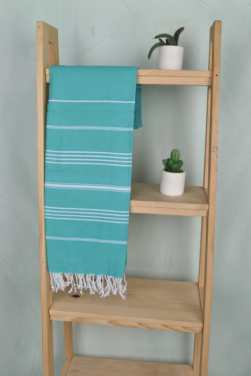 Sand-free peshtemal towel for the beach, Bulk Order Towel, Hammam towel, Xmas Gifts, Wedding Favors, 70x40 Cotton Striped Towel, Best Friend Gift - 8