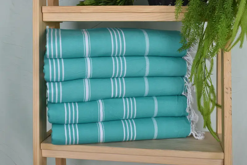 Sand-free peshtemal towel for the beach, Bulk Order Towel, Hammam towel, Xmas Gifts, Wedding Favors, 70x40 Cotton Striped Towel, Best Friend Gift - 1