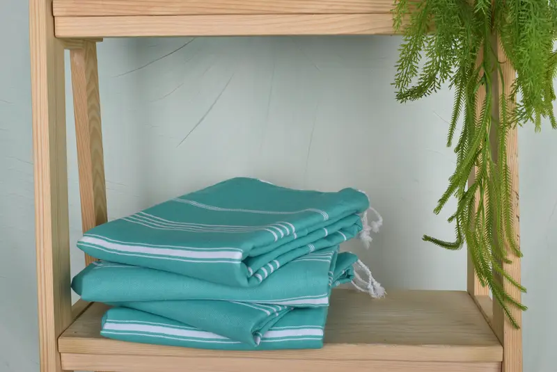 Sand-free peshtemal towel for the beach, Bulk Order Towel, Hammam towel, Xmas Gifts, Wedding Favors, 70x40 Cotton Striped Towel, Best Friend Gift - 7