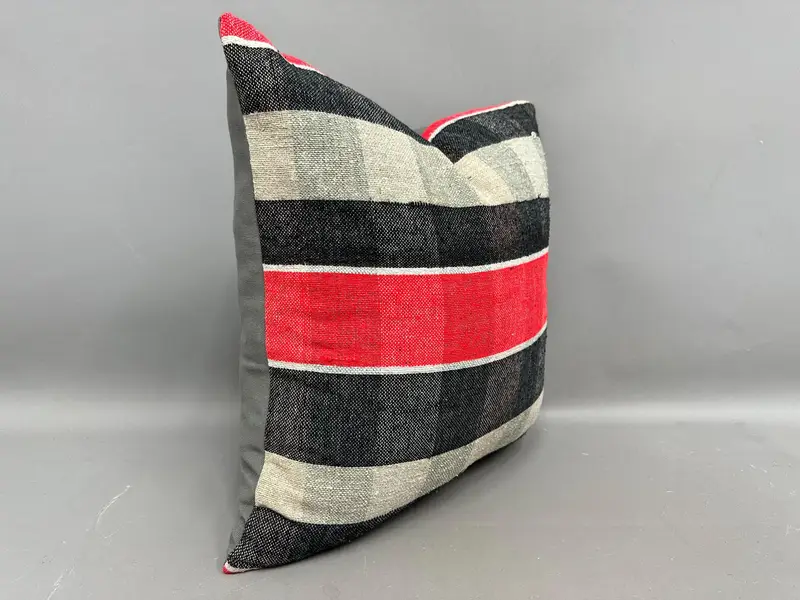 Home Decor Pillow, Kilim Rug Cushion, Interior Designer Pillow, Pillow, 20x20 Brown Pillow, Garden Pillow, Throw Kilim Pillow - 2
