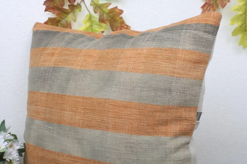 Boho -Kissen, 18x18 Orangenkissen Schein, handgefertigter Teppich -Sitzkissen, Vintage -Kissen, Kissenschein, ethnisches Kilimteppichkissen Kissen - 5