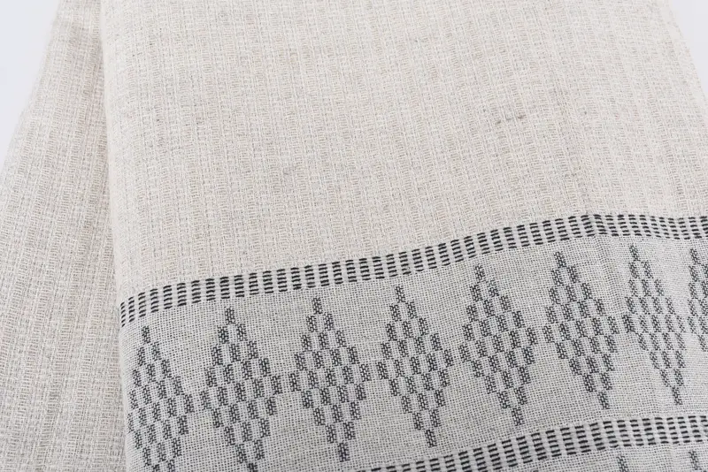 100x88 Linen Kilim Design Towel, Spooky Bachelorette Party, Monogram Blanket, Decorative Blanket, Bachelorette Party Favor, Woven Blanket - 4