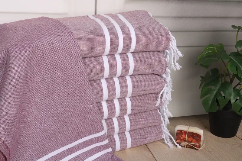 Gift For Coworker, 40x24 Cotton Striped Towel, Bridesmaid Gifts, Monogram Hand Towel, Beach Wedding Favor, Bridesmaid Gift, Personalized Hand Towel - 1