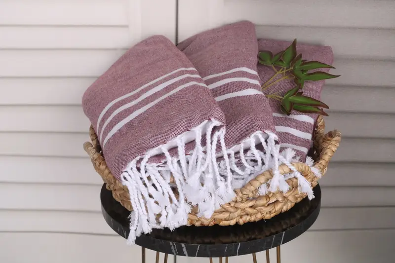 Gift For Coworker, 40x24 Cotton Striped Towel, Bridesmaid Gifts, Monogram Hand Towel, Beach Wedding Favor, Bridesmaid Gift, Personalized Hand Towel - 5