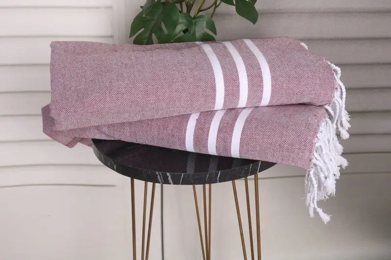 Gift For Coworker, 40x24 Cotton Striped Towel, Bridesmaid Gifts, Monogram Hand Towel, Beach Wedding Favor, Bridesmaid Gift, Personalized Hand Towel - 3