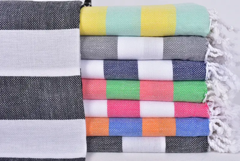 Lightweight Turkish towel, Best Wedding Gift, Personalised Gift, Gifts For Him, 70x40 Cotton Striped Towel, Personalized Turkish Towel, Gym Towel - 1