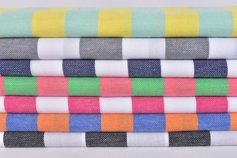 Lightweight Turkish towel, Best Wedding Gift, Personalised Gift, Gifts For Him, 70x40 Cotton Striped Towel, Personalized Turkish Towel, Gym Towel - 2