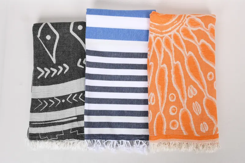 Personalized Wedding Gift, Turkish fouta towel for outdoor use, Customized Towels, Personalized Gifts, 70x40 Cotton Set of 8 Towel, Bath towel - 6