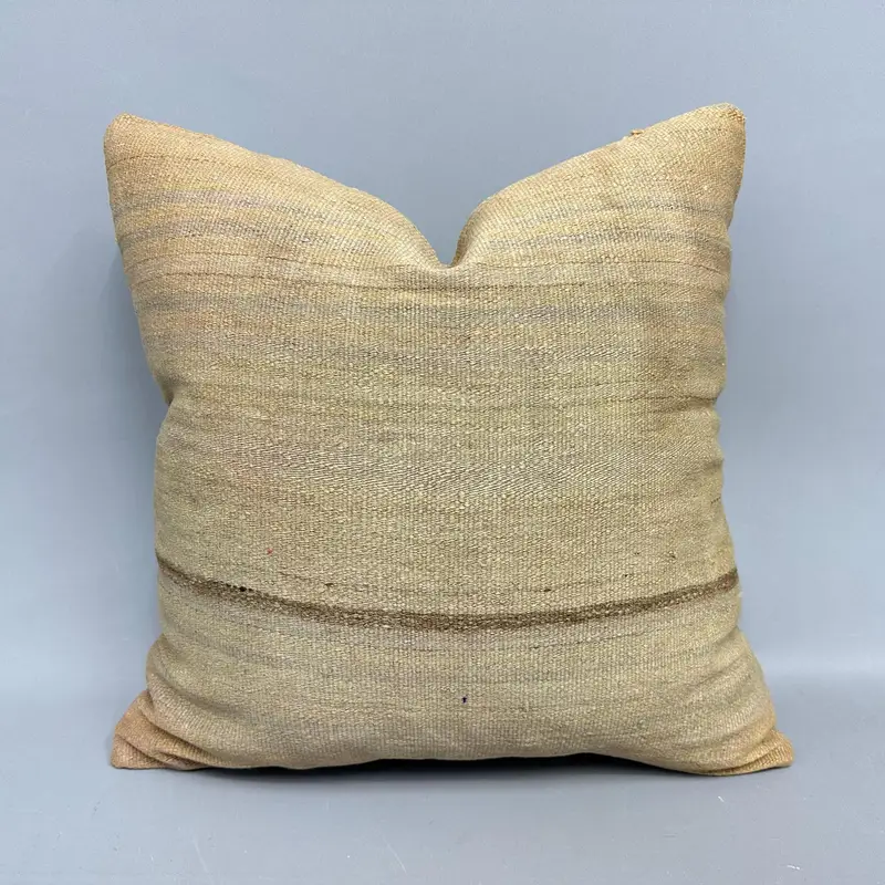 Almohada Kilim turca tejida a mano, almohada de lanzamiento vintage 24x24