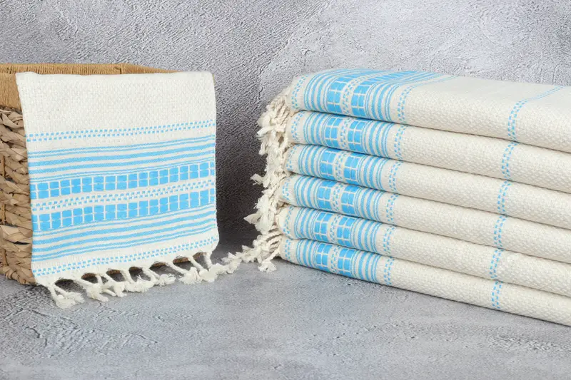 Customized Turkish Towel, Kitchen Towel, Small Bath Towels, 40x20 Linen Striped Towel, Bridal Shower Favor, Bridesmaid Towel, Bridesmaid Gifts - 3