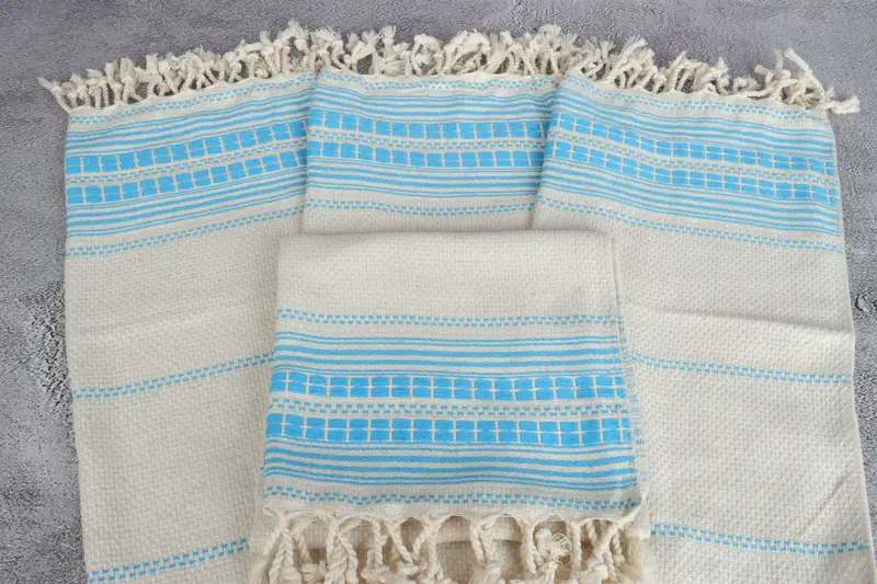 Customized Turkish Towel, Kitchen Towel, Small Bath Towels, 40x20 Linen Striped Towel, Bridal Shower Favor, Bridesmaid Towel, Bridesmaid Gifts - 4
