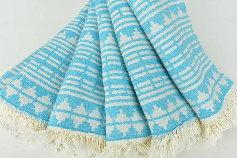 Absorbent Turkish towel, Bachelor Gifts, Personalized Gift For Her, Personalized Gifts, 70x40 Linen Kilim Design Towel, Turkish Beach Towel Monogram - 6