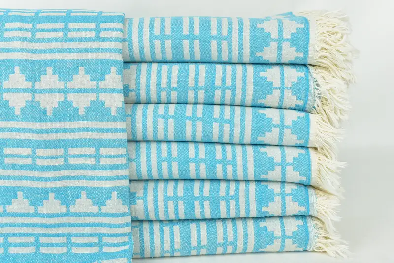 Absorbent Turkish towel, Bachelor Gifts, Personalized Gift For Her, Personalized Gifts, 70x40 Linen Kilim Design Towel, Turkish Beach Towel Monogram - 3