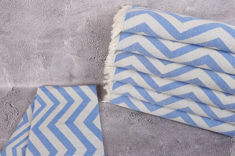 Xmas Gifts, Traditional Turkish peshtemal for hammam, Beach Towel Bulk, Organic towel, Bridesmaid Gift Towel, 70x40 Cotton Zigzag Design Towel - 2