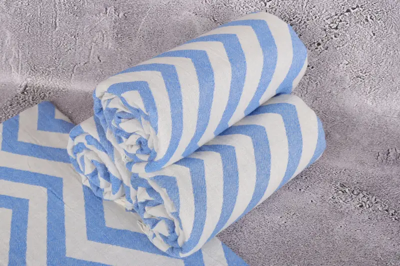 Xmas Gifts, Traditional Turkish peshtemal for hammam, Beach Towel Bulk, Organic towel, Bridesmaid Gift Towel, 70x40 Cotton Zigzag Design Towel - 7