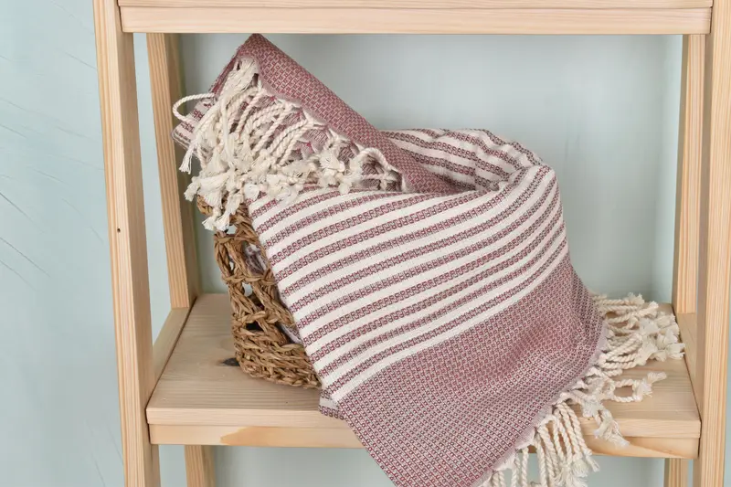 68x40 Cotton Striped Towel, Turkish beach towel, Bachelorette Party Gifts, Towel With Name, Peshtemal, Turkish bath towel, Beach Theme Wedding Gift - 4
