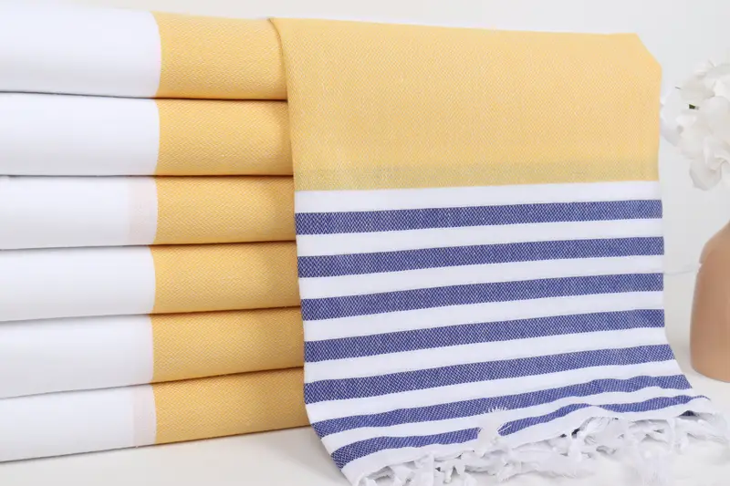 Gym Towel, Organic Towel, Turkish Towel USA, 70x40 Cotton Striped Towel, Custom Towel, Valentines Day Gift Idea, Embroidered Towel, Bridesmaid Towel - 2