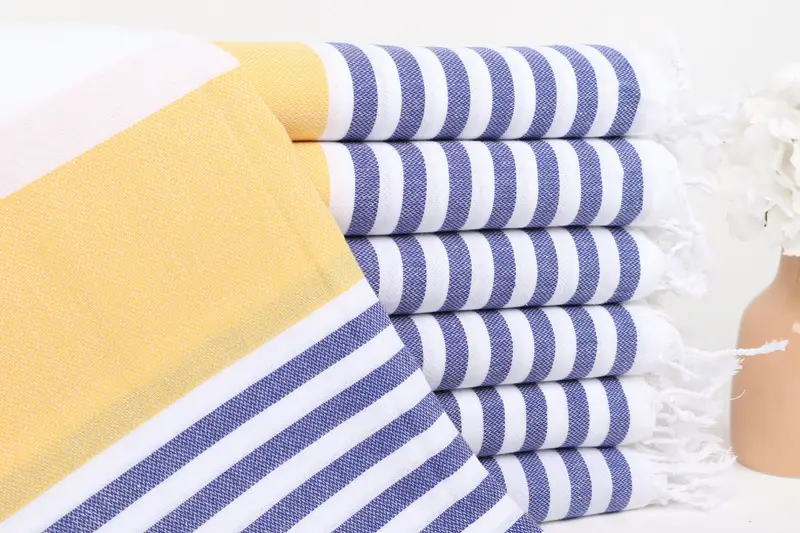 Gym Towel, Organic Towel, Turkish Towel USA, 70x40 Cotton Striped Towel, Custom Towel, Valentines Day Gift Idea, Embroidered Towel, Bridesmaid Towel - 1