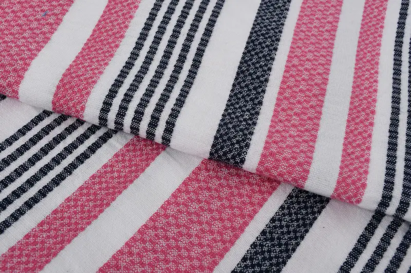 Embroidery Towels, Custom Towel Beach, Summer Gift, Best Wedding Gift, Lightweight towel, Quick-dry peshtemal, 70x40 Cotton Striped Towel - 5