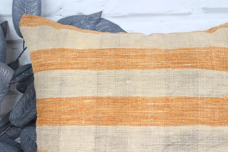 Luxury Cushion, Cushion Case, Vintage Pillow, Bright Pillow Sham, Floor Cushion, 18x18 Beige Cushion Cover, Boho Pillow, Ethnical Kilim Rug Pillow - 2