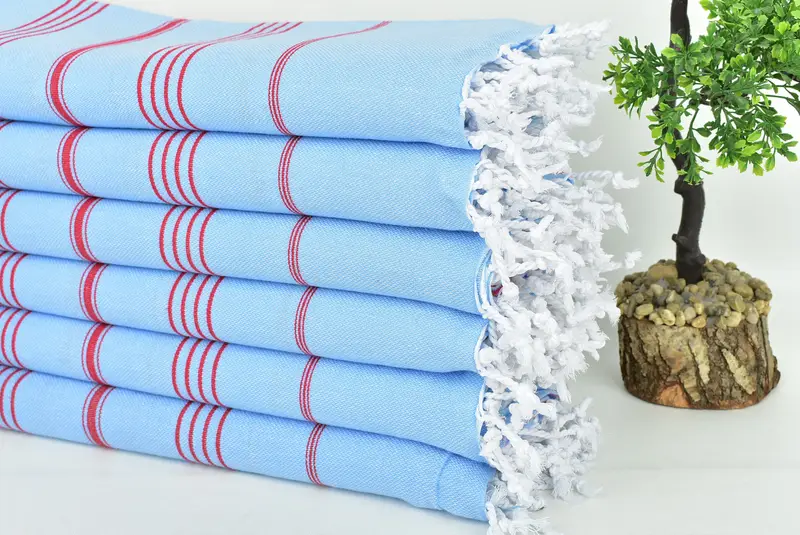 Quick-drying peshtemal towel for poolside, 70x40 Cotton Striped Towel, Pool Towels, Beach towel, Wedding Gift Ideas, Travel towel, Bridesmaid Gift - 3