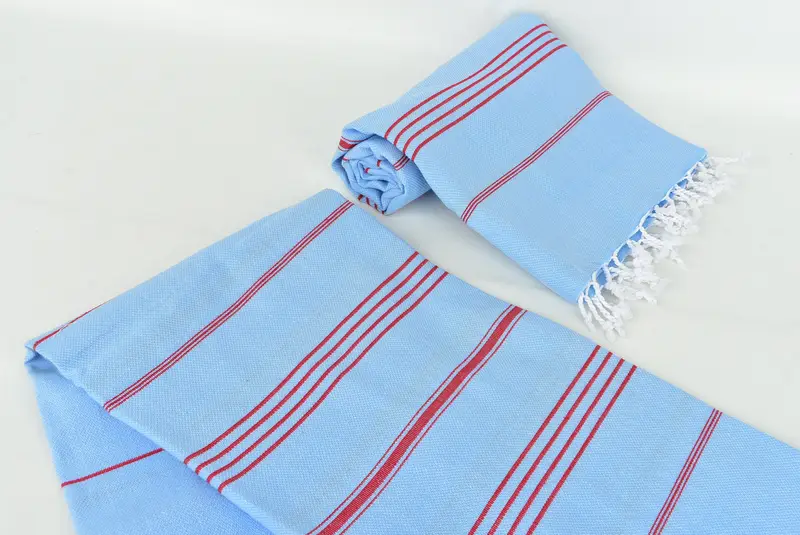 Quick-drying peshtemal towel for poolside, 70x40 Cotton Striped Towel, Pool Towels, Beach towel, Wedding Gift Ideas, Travel towel, Bridesmaid Gift - 7