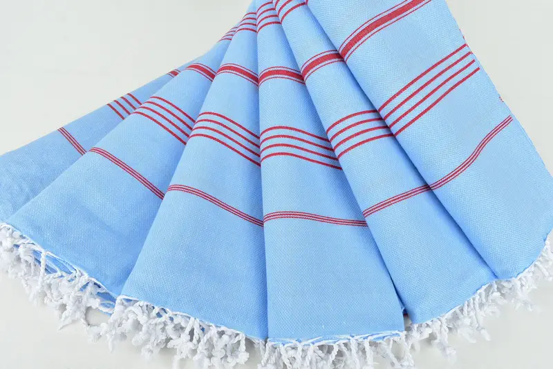 Quick-drying peshtemal towel for poolside, 70x40 Cotton Striped Towel, Pool Towels, Beach towel, Wedding Gift Ideas, Travel towel, Bridesmaid Gift - 4