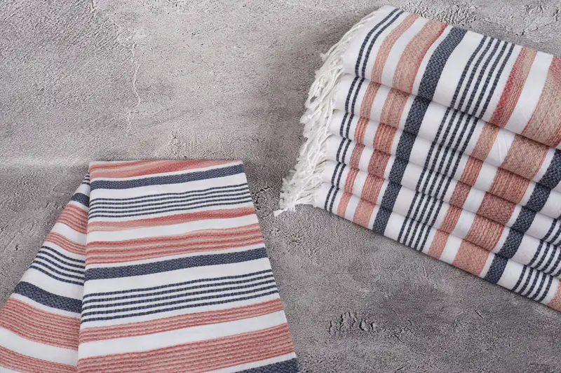 70x40 Cotton Striped Towel, Personalized Wedding Gift, Handmade Gift, Personalized Turkish Towel, Beach Towel Gift, Best Friend Wedding Gift - 2