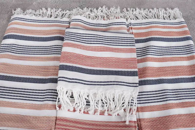 70x40 Cotton Striped Towel, Personalized Wedding Gift, Handmade Gift, Personalized Turkish Towel, Beach Towel Gift, Best Friend Wedding Gift - 4