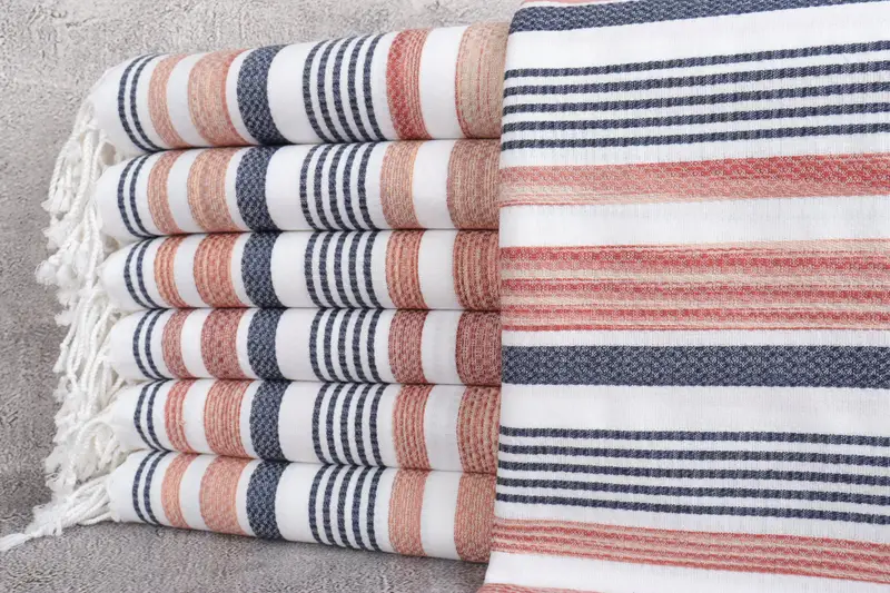 70x40 Cotton Striped Towel, Personalized Wedding Gift, Handmade Gift, Personalized Turkish Towel, Beach Towel Gift, Best Friend Wedding Gift - 1