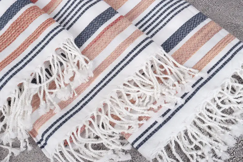 70x40 Cotton Striped Towel, Personalized Wedding Gift, Handmade Gift, Personalized Turkish Towel, Beach Towel Gift, Best Friend Wedding Gift - 5