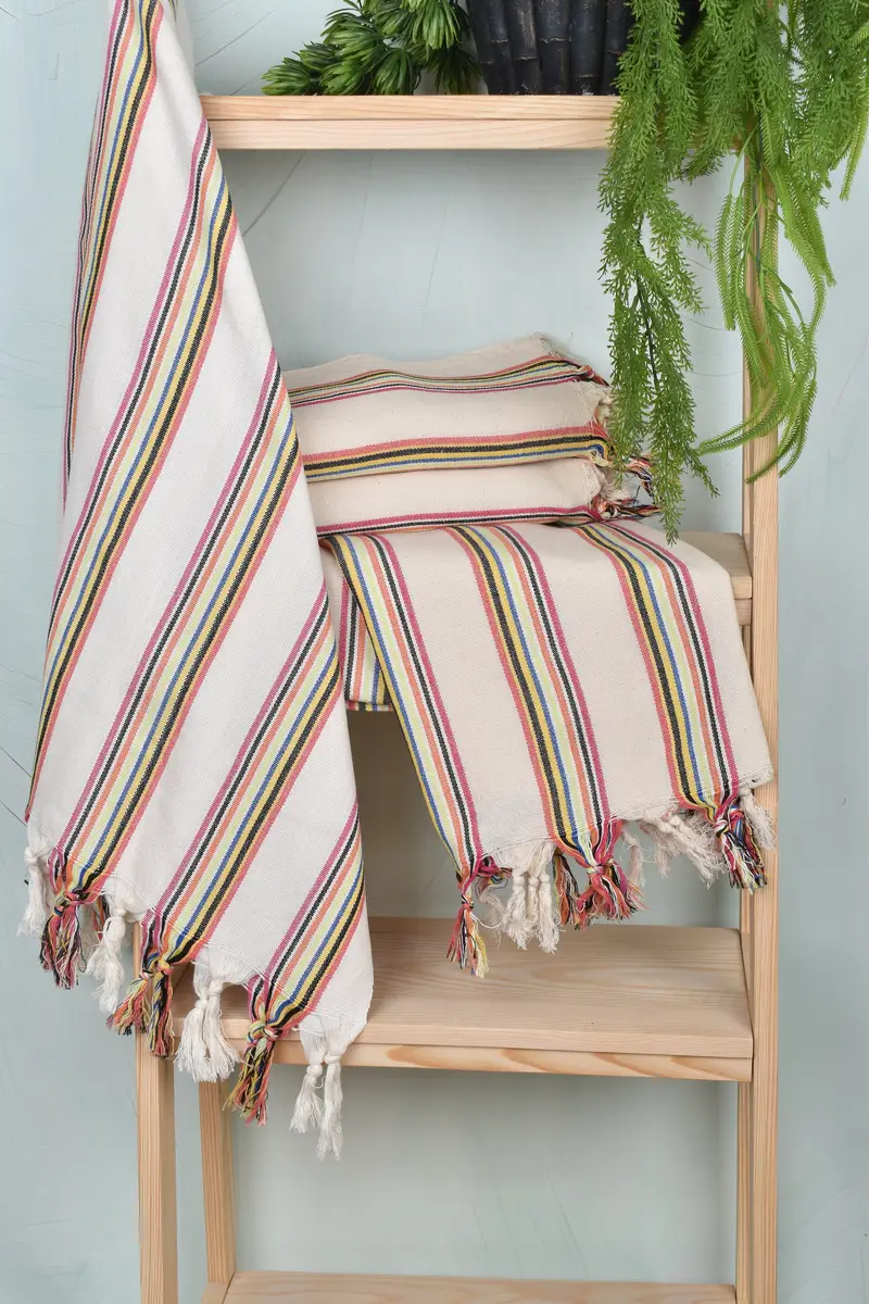 Housewarming Gift, Bachelor Party Gifts, 70x38 Cotton Striped Towel, Turkish Towel Bulk, Turkish Towel Beach, Monogram Beach Towel, Spa Gift Towel - 6
