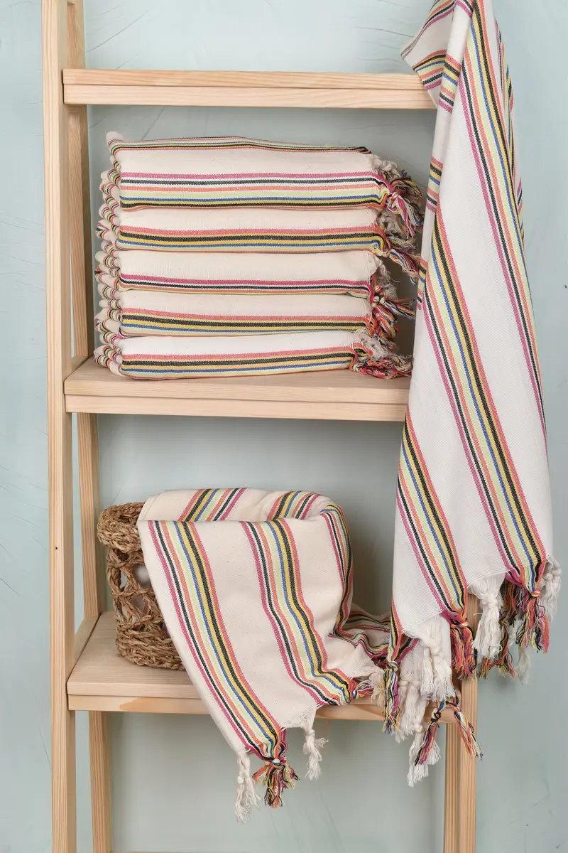 Housewarming Gift, Bachelor Party Gifts, 70x38 Cotton Striped Towel, Turkish Towel Bulk, Turkish Towel Beach, Monogram Beach Towel, Spa Gift Towel - 3