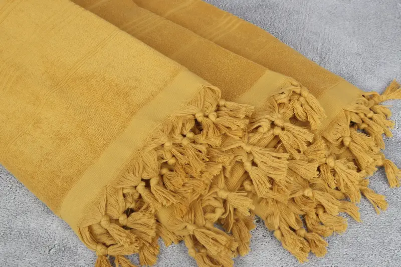 Absorbent towel, Scarf Towel, 70x36 Cotton Striped Terry Towel, Luxury towel, Embroidered Towel, Turkish Towel Beach Towel, Best Friend Gift Ideas - 5