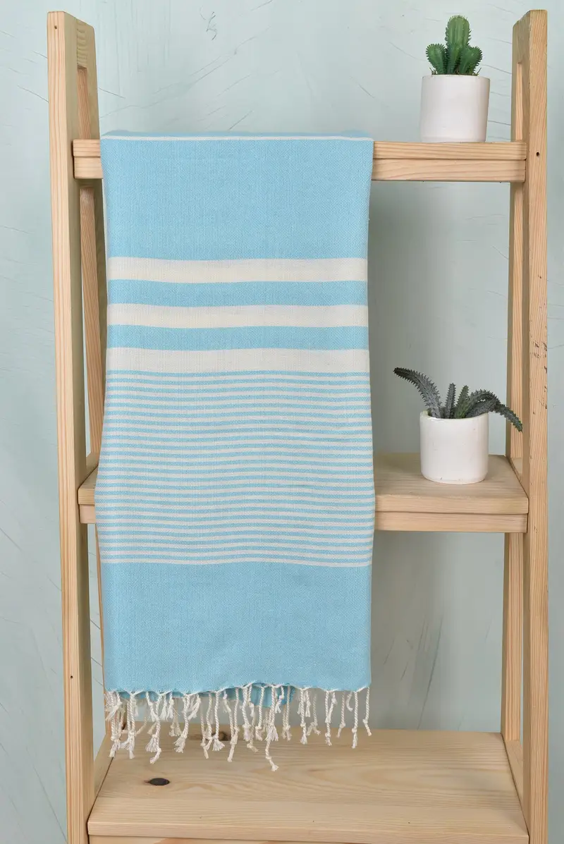 70x40 Cotton Striped Towel, Quick-dry peshtemal, Personalized Gifts, Wedding Gifts Towel, Organic Towel, Oversized Beach Towel, Unique Gift - 8